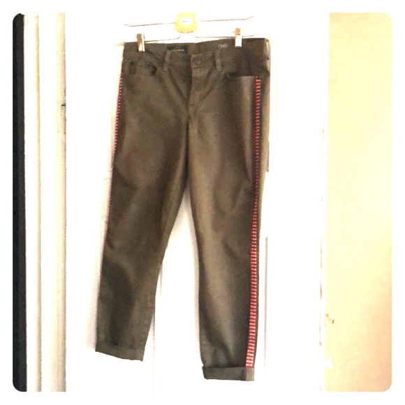 Army green JCrew toothpick ankle pants. Sz 29 - Picture 3 of 6